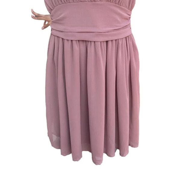 Charolotte Russe Sleeveless Strapless Cocktail Zip Closure Size Small Pink Dress - Picture 9 of 12